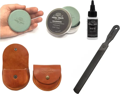 Miniatura 8 de Helko Werk - Piedra afiladora de hacha de doble grano – Afilador de hacha y disco de hacha, afilador de machete, afilador de hacha doble grano 120