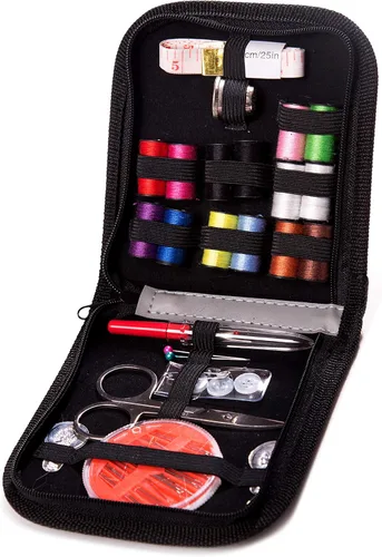 Miniatura 3 de Kit de costura Embroidex - para el hogar, viajes y emergencias - Accesorios de calidad, tijeras e hilo - Gran regalo