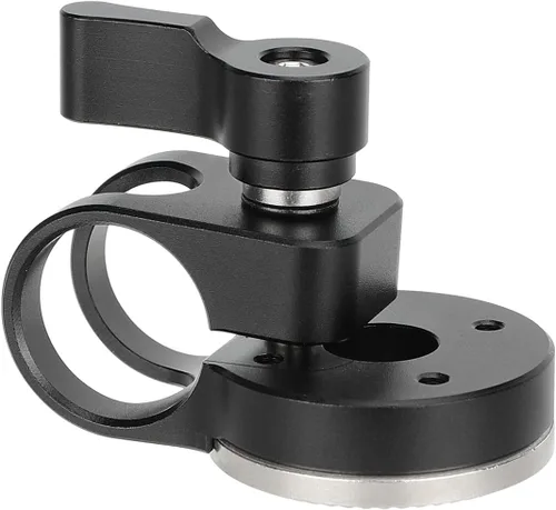 Miniatura 6 de CAMVATE Abrazadera de varilla de 0.748 in con roseta estilo ARRI (negro)