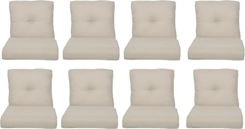 Miniatura 68 de Rilyson Cojines de patio para muebles de exterior, 22 x 24 pulgadas, respaldo alto y asiento profundo, cojín de exterior para sillas de patio, sofá