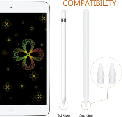 Miniatura 4 de Paquete de 6 puntas de lápiz de Apple, puntas de repuesto compatibles con lápiz Apple de 1ª y 2ª generación, escritura suave, alta precisión, sin