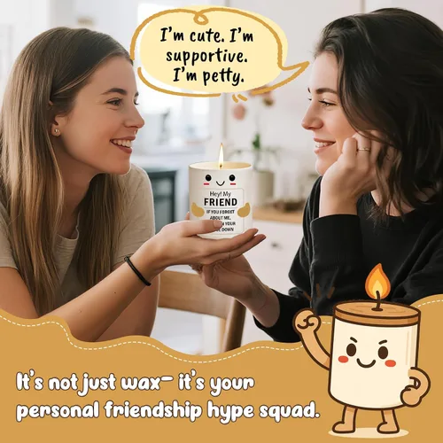 Miniatura 4 de Velas de regalo para mejores amigas para mujeres, regalo de cumpleaños genial para sus mejores amigas, mejores amigas, compañeros de trabajo