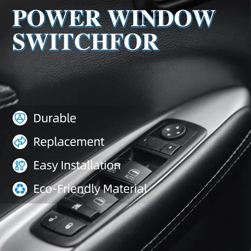 Miniatura 8 de Interruptor de control de ventana eléctrica Lado del conductor delantero 11 pines Compatible con Dodge Durango 2011-2013, Jeep Grand Cherokee