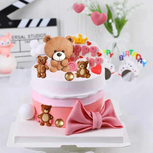Miniatura 4 de ZiXiang Molde de silicona para oso para el día de San Valentín, molde de dulce de oso lindo molde de bola, perla, semiesfera, moldes de chocolate