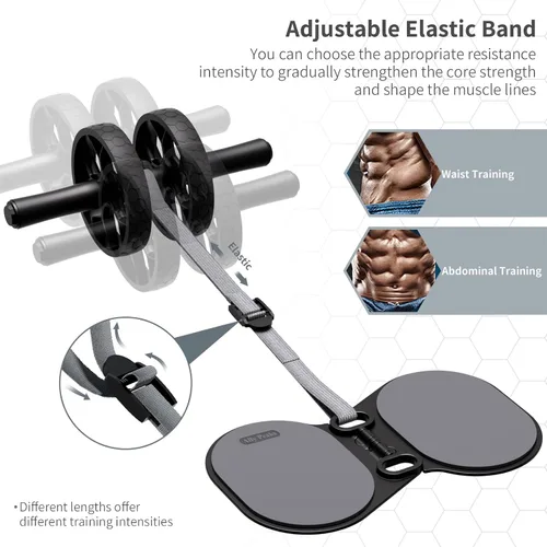 Miniatura 4 de Ally Peaks Rueda de rodillo abdominal con resistencia ajustable, abdominales de rebote automático y equipo de entrenamiento de núcleo
