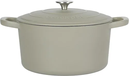 Miniatura 19 de Crock-Pot Artisan - Cacerola redonda esmaltada de hierro fundido estilo horno holandés, 3 cuartos de galón, verde pistacho