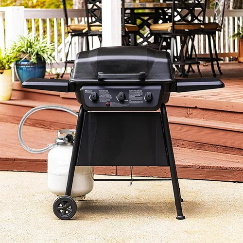 Miniatura 2 de GasSaf Regulador de Propano de 6 Pies y Manguera Regulador Universal de Parrilla de Repuesto con Manguera Trenzada de Acero Inoxidable para Parrilla