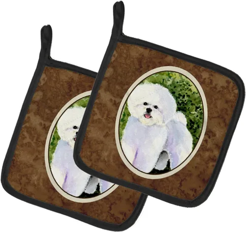 Miniatura 319 de Caroline's Treasures SS8617PTHD - Juego de soportes para ollas de cocina resistentes al calor, almohadillas calientes para horno para cocinar, Husky