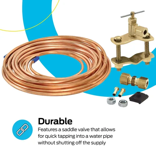 Miniatura 4 de Eastman Kit de instalación para máquina de hielo, tubo de cobre de 1/4 pulgadas x 15 pies, 48398