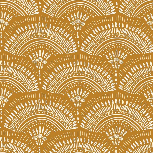 VEELIKE Papel tapiz geométrico amarillo mostaza para despegar y pegar, papel tapiz geométrico bohemio, extraíble, de 17.7 x 118 pulgadas, apto para