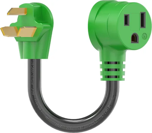 RVGUARD Adaptador de soldador, secadora de 30 amperios a soldador adaptador de 50 amperios, adaptador de soldadura NEMA 10-30P a 6-50R, 10AWG, 12