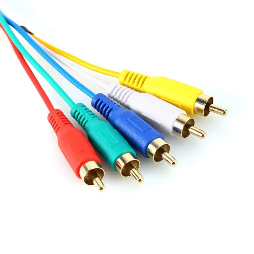 Miniatura 5 de Cable HDMI a diferencia de color de 5 pies / 4.9 ft, HDMI HD 1080P HDMI a 3 AV Audio Video Converter Cable adaptador para TV, video y audio doméstico