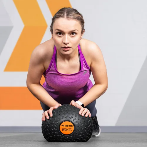 Miniatura 4 de METIS Pelotas de fitness [7lbs-66lbs] Construye fuerza y mejora el fitness con pelotas de golpe resistentes a rebotes, disponibles individualmente
