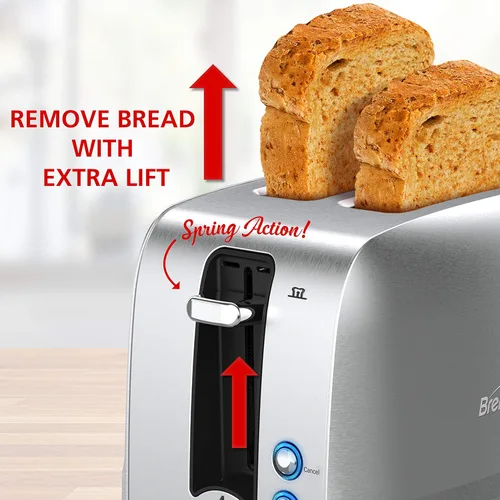 Miniatura 5 de Brentwood Electrodomésticos TS-227S Tostadora, cocina residencial, Plata