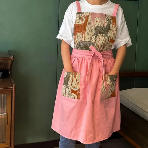 Miniatura 3 de Delantal de trabajo Vintage Florist Pinafore Vestido para cocina de jardín con dos bolsillos