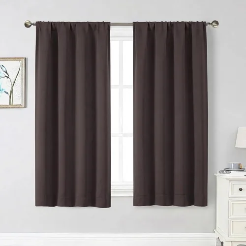 Miniatura 191 de Cortinas opacas para dormitorio, sala de estar, juego de 2 paneles de 54 pulgadas de largo, cortinas de oscurecimiento de habitación con aislamiento