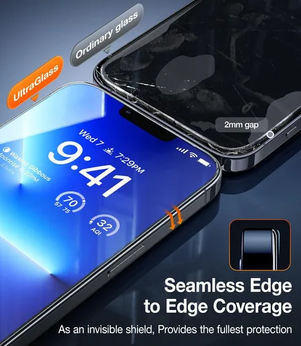 Miniatura 6 de UltraGlass TOP 9H+ - Vidrio 9H+ para protector de pantalla iPhone 11/XR, grado militar a prueba de roturas y duradero, protector de pantalla