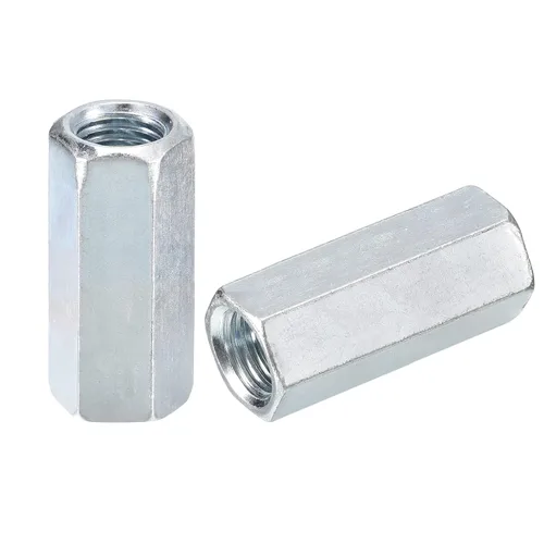 Miniatura 15 de uxcell 10 tuercas de acoplamiento M5x8x12mm - Acoplador de varilla roscada hexagonal de acero al carbono galvanizado para muebles, electrónico