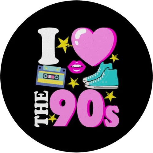 Miniatura 3 de I Love The 90s Cool Retro 90s Party Disco PopSockets Adhesive PopGrip