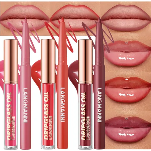 Miniatura 23 de BestLand Juego de 12 Labiales Líquidos Mate + Lápices Delineadores de Labios, Juego de Maquillaje de Labios de Un Solo Paso, Pigmento Aterciopelado
