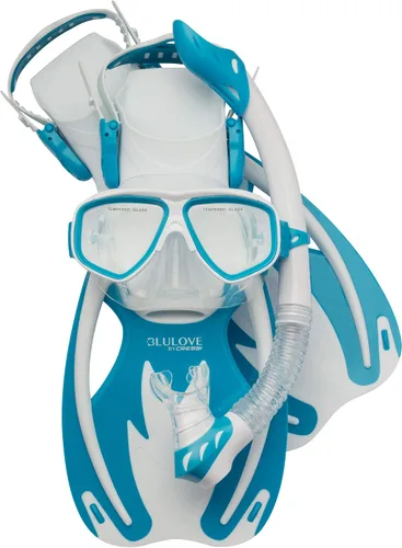 Miniatura 10 de Cressi Junior Snorkel Kit for Kids Ages 3 to 8 - Mask + Dry Snorkel + Adjustable Fins + Net Bag – Rocks Kids Set