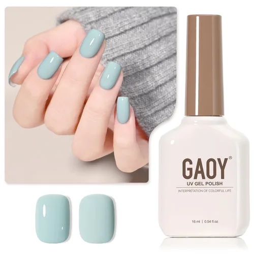 Miniatura 19 de GAOY - Esmalte de uñas de gel marrón, 16ml de esmalte de gel para quitar por remojo, curado con luz UV para arte de uñas, manicura DIY en casa, 2088