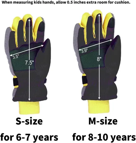 Miniatura 6 de XTACER Kids Ski Snow Gloves Snowboard Winter Warm Cold Weather Gloves for Boys Girls Children