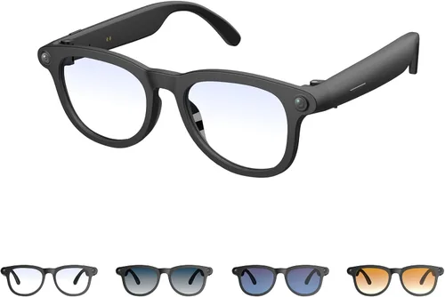 Lentes inteligentes AI para hombres y mujeres, gafas de cámara HD, grabadora de video, traducción AI en tiempo real, reproducción de música,