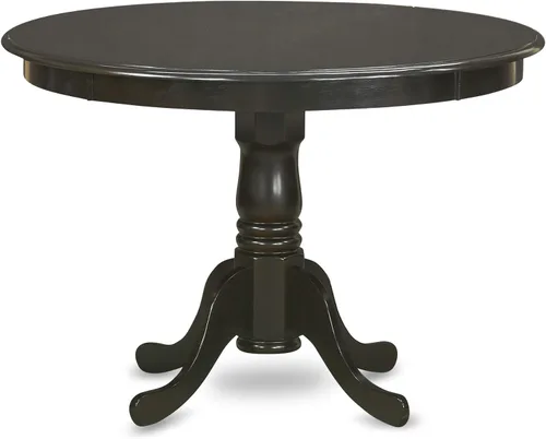 Miniatura 4 de East West Furniture HLPF5-CAP-W - Juego de comedor de 5 piezas para 4 personas, incluye una mesa de comedor redonda con pedestal y 4 sillas