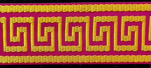 Miniatura 9 de Cinta tejida jacquard griega de 1-3/4 pulgadas, 6 yardas continuas (A)