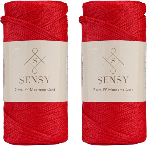 Miniatura 49 de Sensy Premium Cuerda de Poliéster de 2mm 251 Yardas Cuerda de Polipropileno 100% Cordón de Macramé 2mm Cordón para Bolsa de Ganchillo Cuerda