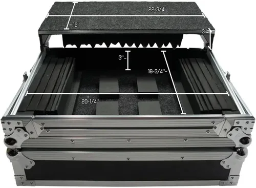 Miniatura 5 de Harmony Audio HCMINILT Flight Glide - Funda para portátil con soporte para DJ de carretera compatible con Pioneer DDJ-SB3