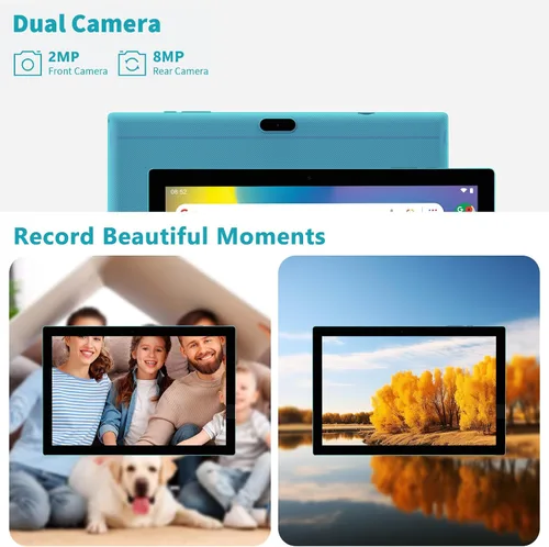 Miniatura 7 de ZZB Tableta Android 15 de 10 pulgadas, tableta de 2 en 1 con teclado, ratón, estuche, lápiz capacitivo, 18 GB de RAM, 128 GB de ROM, 2 TB Azul marino