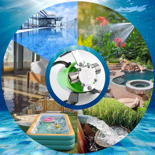 Miniatura 7 de TIGEROAR Bomba de transferencia de agua de 115 V, bomba de agua de 330 GPH portátil eléctrica con manguera de succión de 6 pies, bomba de barril