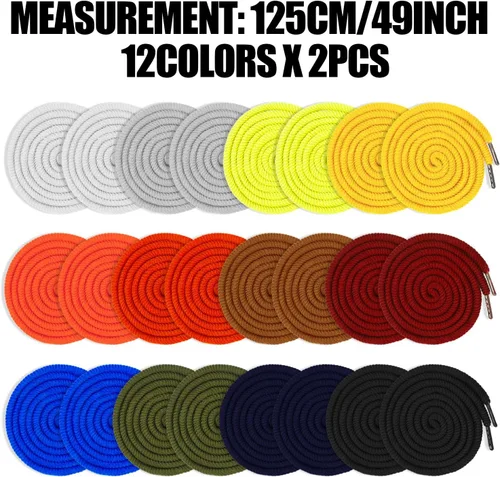 Miniatura 2 de Paquete de 24 cordones de repuesto para pantalones, pantalones deportivos, sudaderas con capucha, chaquetas, pantalones cortos, con 3 piezas