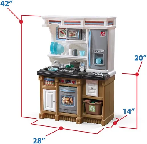 Miniatura 3 de Step2 Little Baker's Plastic Toddler Kitchen Play Estación de trabajo