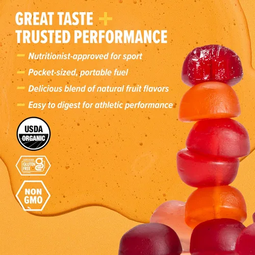 Miniatura 3 de Honey Stinger paquete de masticables orgánicos de energía, paquete de 4 unidades de cada uno: licuado de frutas, salpicadura cítrica y limonada