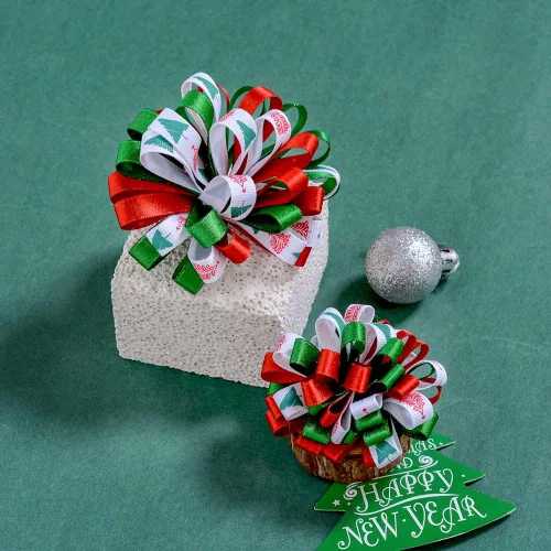 Miniatura 7 de Cinta de Navidad de Ribest de Grogrén 3/8" Juego de Cinta de Navidad para Envolver Regalos, Hacer Lazos, Manualidades, Decoración Festiva