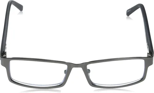 Miniatura 2 de Foster Grant mens Sawyer Multifocus Reading Glasses Rectangular Reading Glasses Mate plomizo/transparente