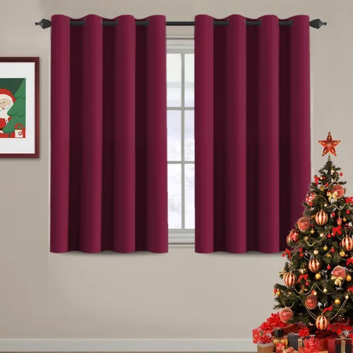 Miniatura 79 de H.VERSAILTEX - Cortinas blackout con aislamiento térmico y ojales en la parte superior, para patios, puertas correderas y división de habitaciones
