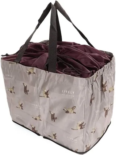 Bolso de compras reutilizable medio ligero de nylon compacto de los bolsos de compras del ultramarinos