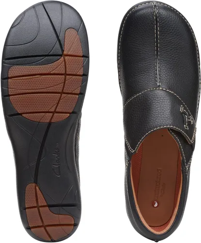 Miniatura 3 de Clarks Zuecos Un Loop Ave para mujer, Cuero negro