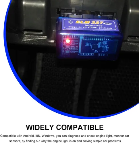 Miniatura 3 de ELM327 OBDII Escáner de diagnóstico para auto, herramienta de escaneo Bluetooth inalámbrico profesional, detector de fallas, lector de códigos