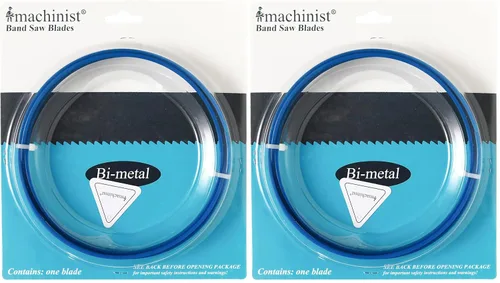 Miniatura 10 de Imachinist S6412121418 Hojas de sierra bimetálicas de banda 64-1/2 "x 1/2" X 14/18tpi para cortar dientes variables de metal ferroso suave