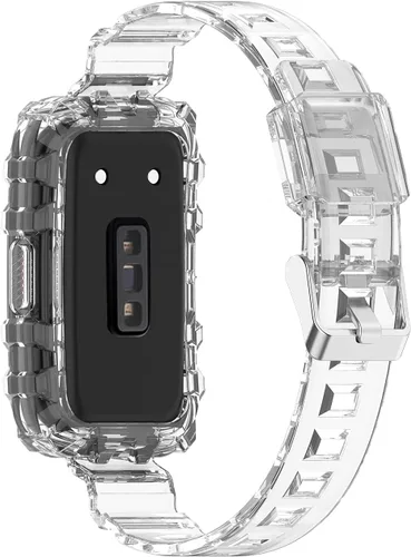 Miniatura 2 de SOOYEEH Correa para HUAWEI Band 6Honor Band 6, TPU Translucent Rubber Replacement StrapBand