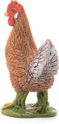 Miniatura 4 de Schleich Farm World, juguetes realistas de animales de granja para niños y niños pequeños, figura de gallina, a partir de 3 años