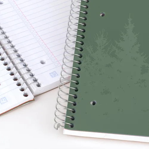 Miniatura 4 de Five Star Cuaderno de espiral + aplicación de estudio, paquete de 4, 1 materia, papel reciclado a rayas universitarias, 8-1/2 x 11 pulgadas, 100