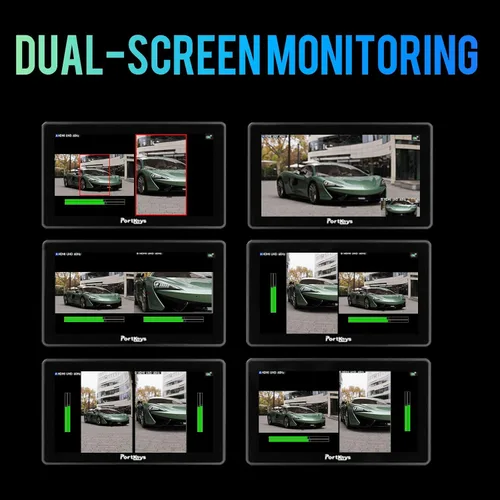 Miniatura 7 de Portkeys BM7 II DS BM7IIDS BM7IIDS - Monitor de cámara de cine de 7 pulgadas, pantalla dual 2200nit, monitor de video de pantalla dividida ultra