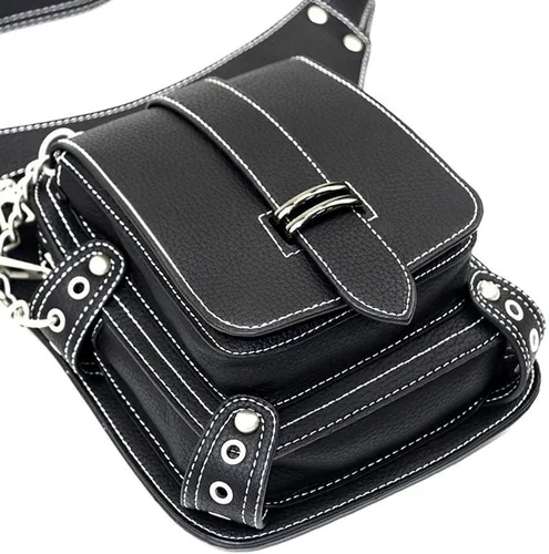 Miniatura 5 de Rebajas Cyber Monday Ofertas Venta Steampunk Riñonera Bolso para cintura Moda Gótico Hombro Bandolera Bandolera Muslo Pierna Capucha Bolsa de Viaje