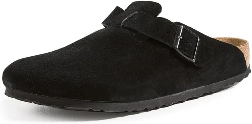 Miniatura 19 de Birkenstock Zuecos de gamuza Boston para mujer